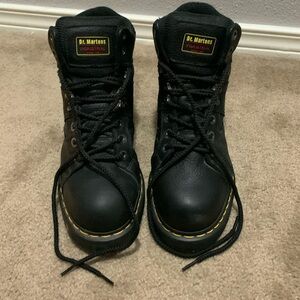 Never worn men’s industrial Dr. Martens steel toe boots